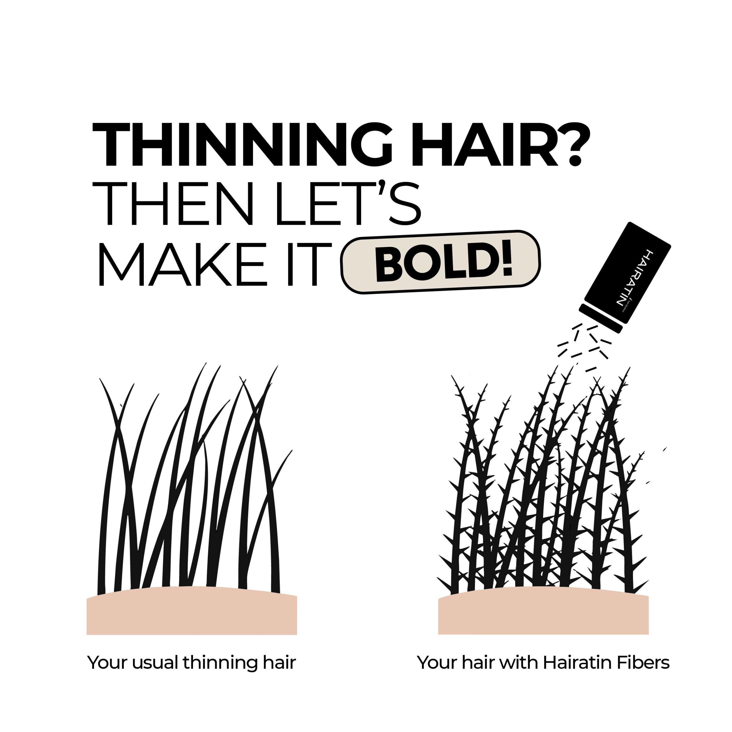 Premium hair fibers