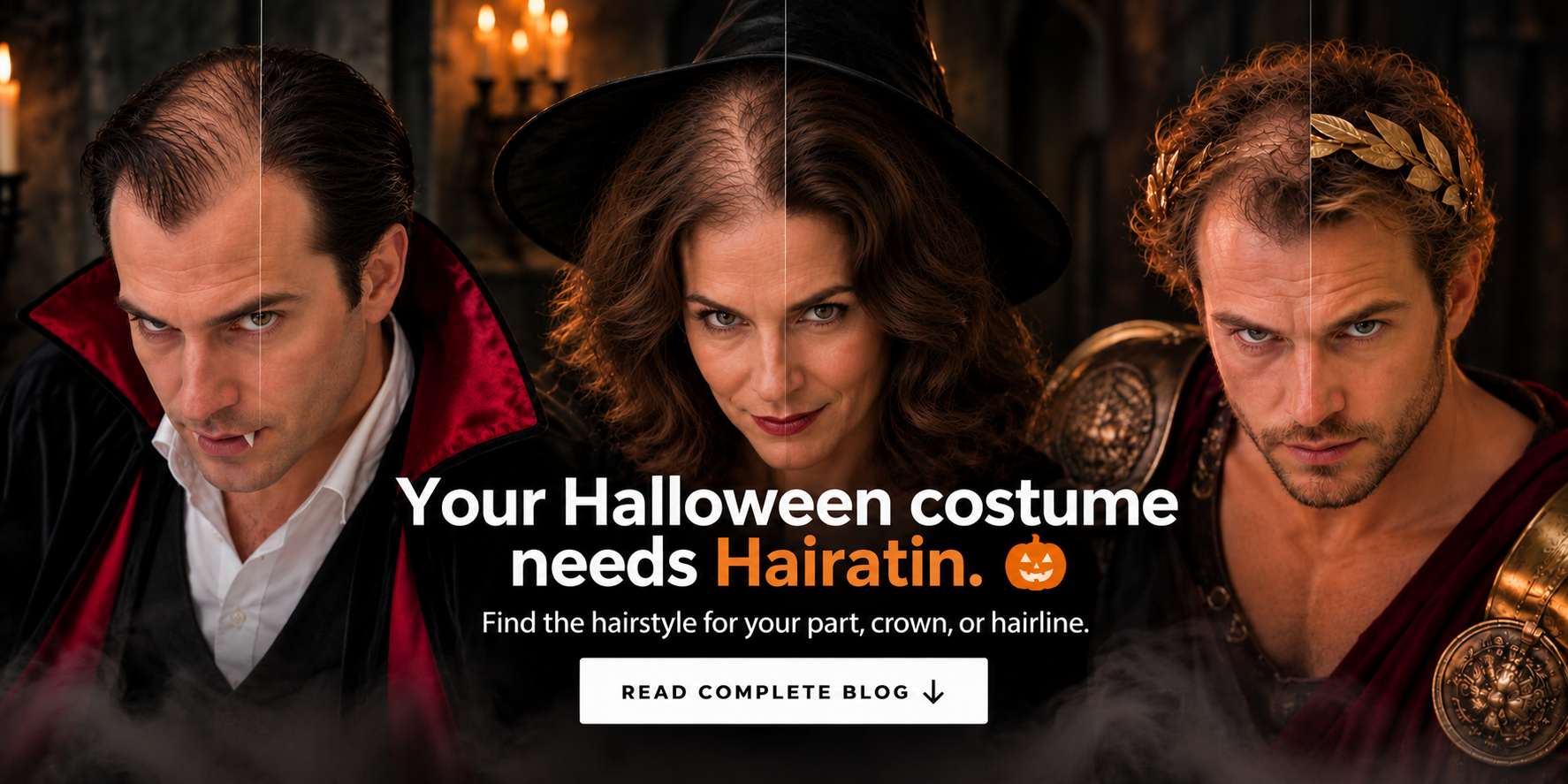 halloween costumes thin hair